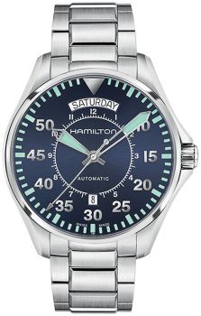 Часы наручные HAMILTON H64615145 KHAKI AVIATION PILOT DAY DATE AUTO