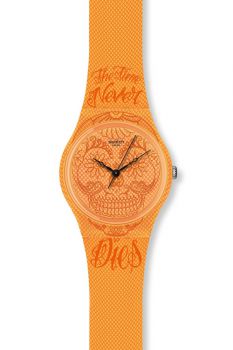 Часы наручные SWATCH GO110 TIME NEVER DIES ORANGE