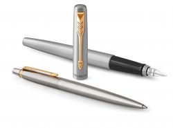 Подарочный набор из 2-х ручек Parker Jotter Stainless Steel GT